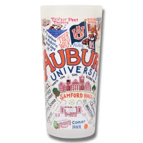 Auburn University Collegiate Frosted Glass Tumbler