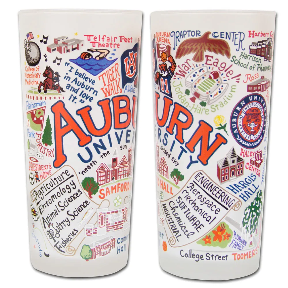 Auburn University Collegiate Frosted Glass Tumbler