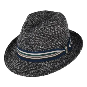 Bailey Hats Salem Fedora Hat - Dark Grey-Mix