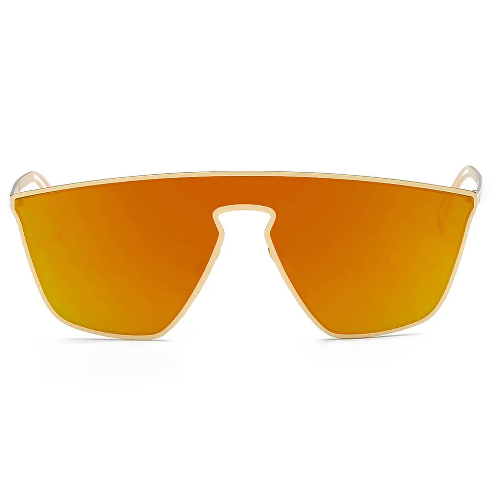 BEVERLY | Women Square Futuristic Flat Lens Sunglasses