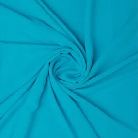 Blue Plain Georgette Solid Fabric