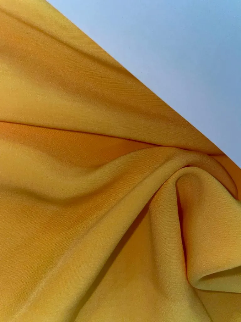 BUTTER CREPE FABRIC 44" wide available in red, blue, black, bright yellow