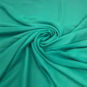 Cadmium Green Solid Georgette Fabric