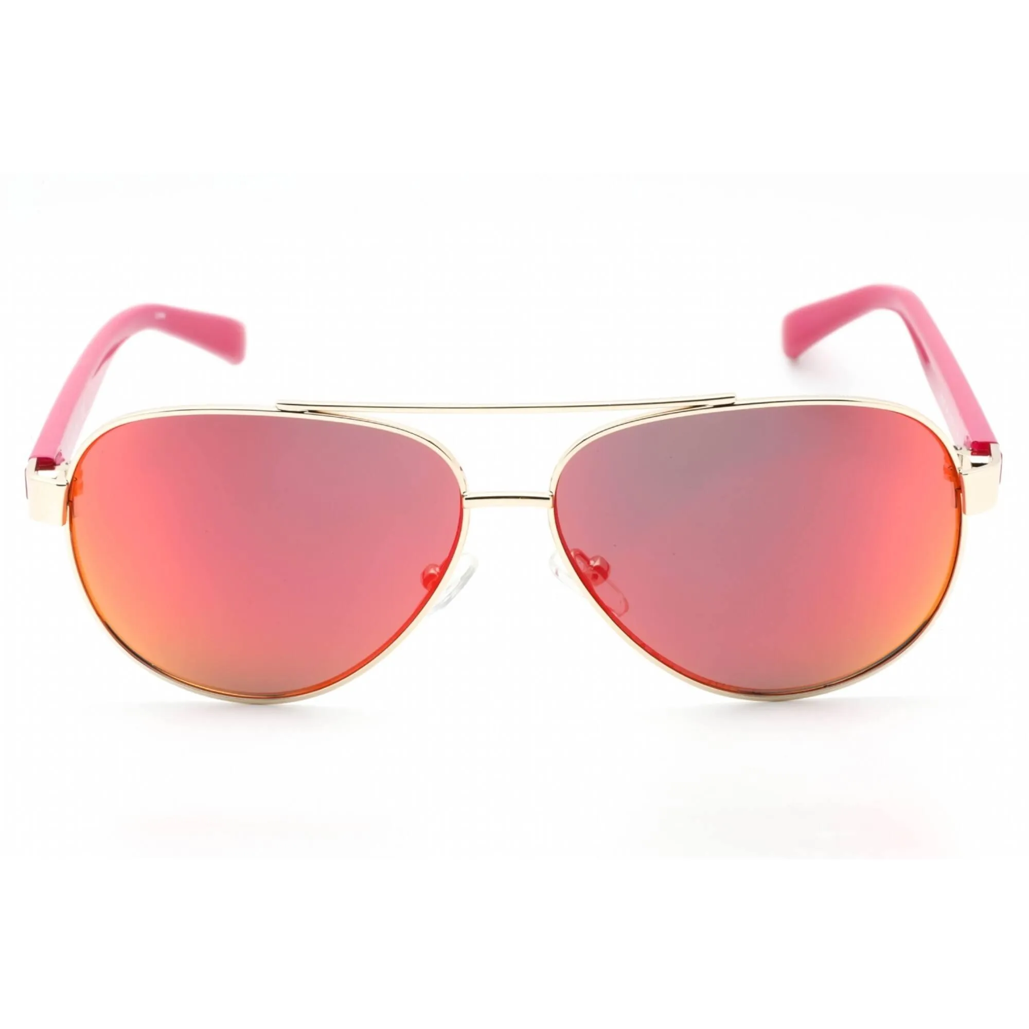 Calvin Klein Retail Unisex Sunglasses - Pink Metal Full Rim Avaitor Frame | R358S 664