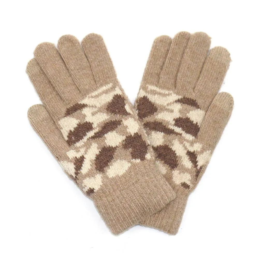 CAMO KNIT GLOVES