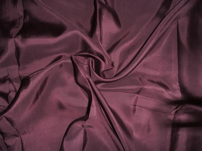 China Silk Habotai- dark Eggplant 44&quot; wide