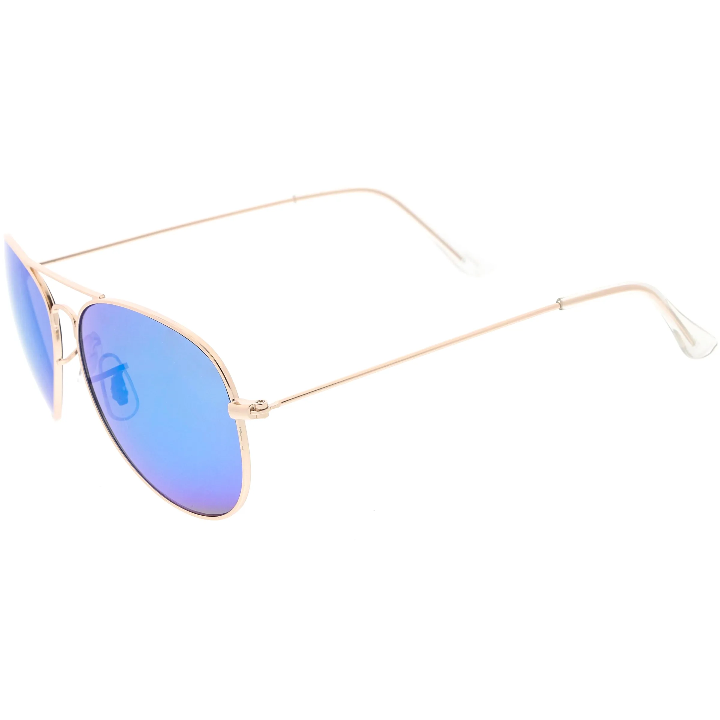 Classic Metal Colored Mirror Lens Aviator Sunglasses C776