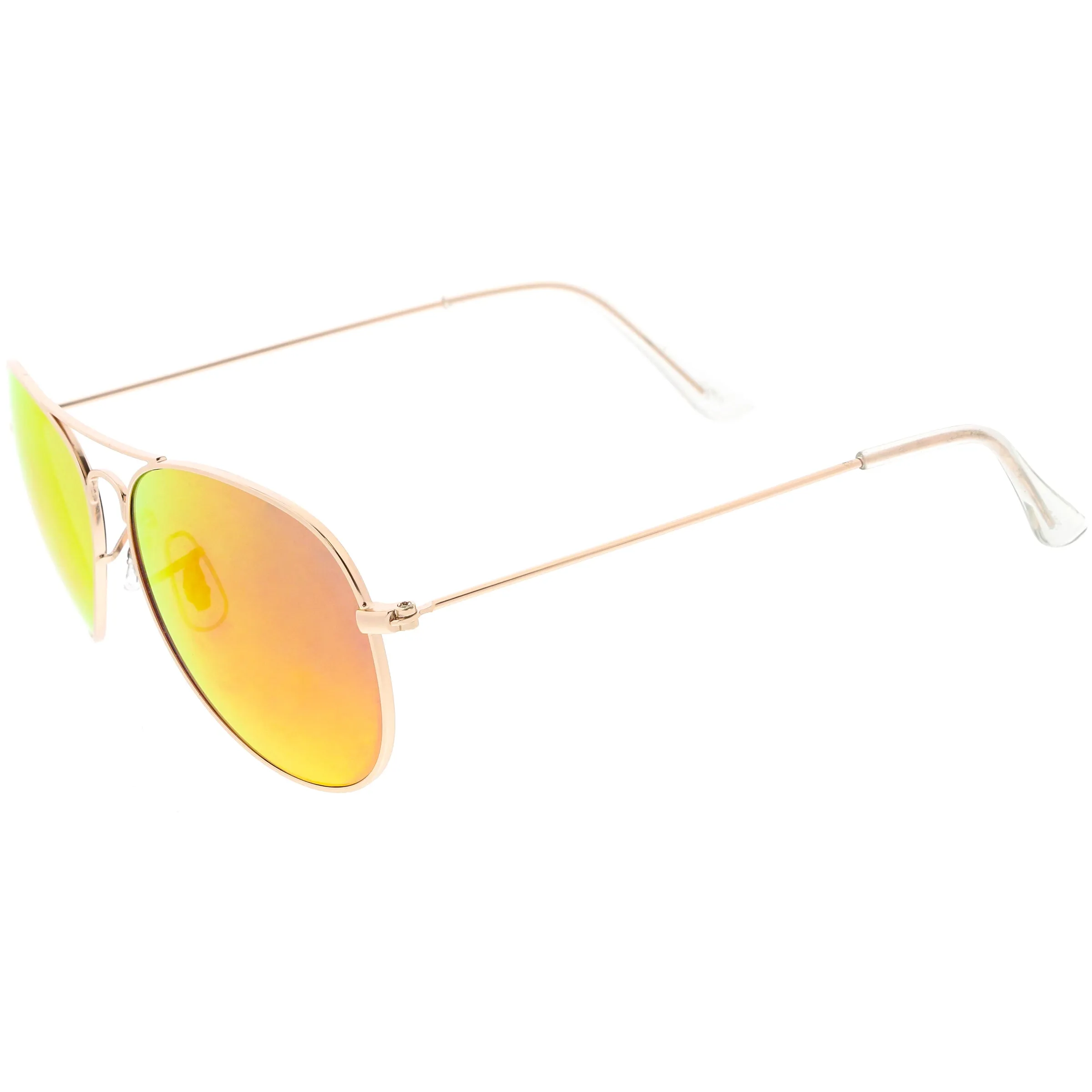 Classic Metal Colored Mirror Lens Aviator Sunglasses C776