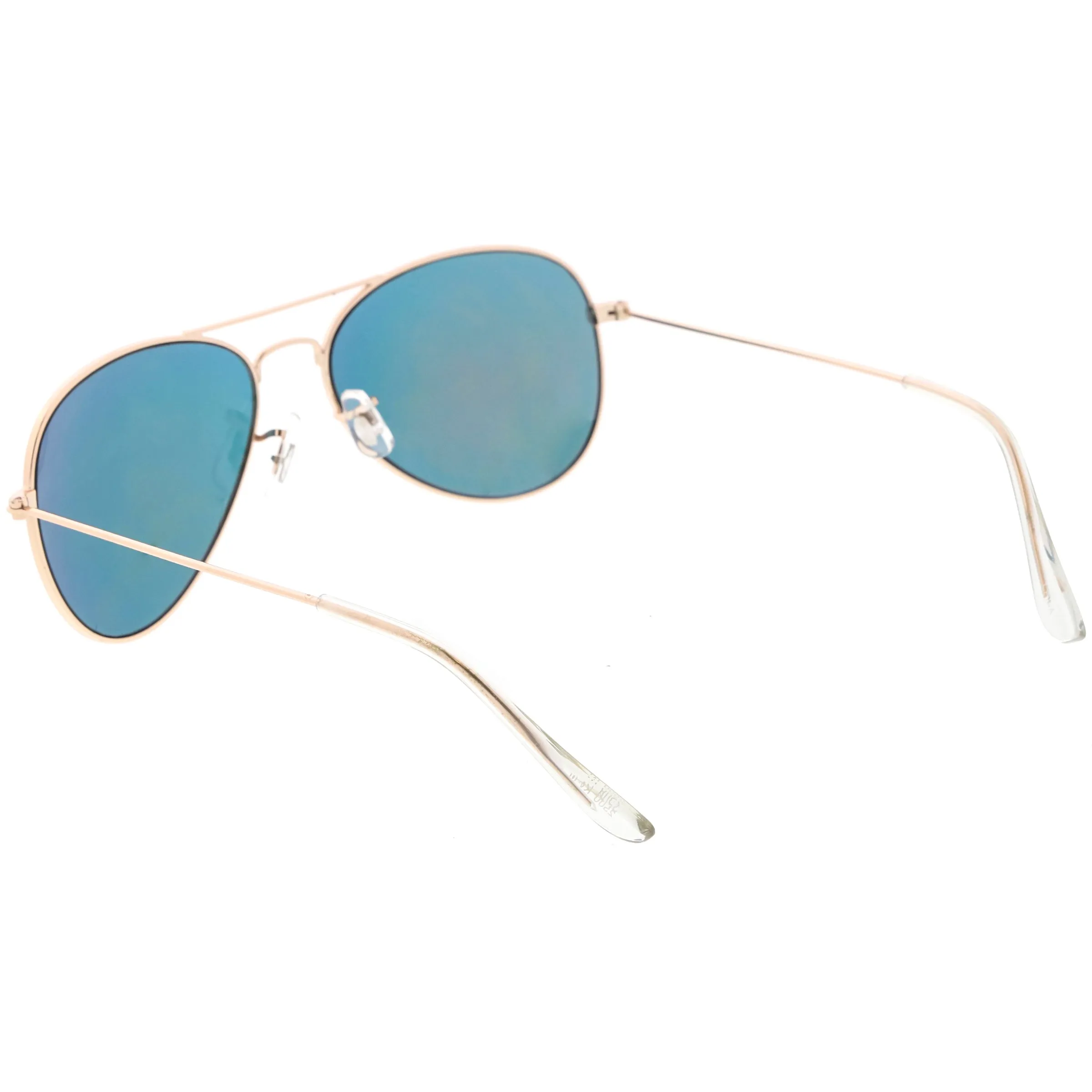 Classic Metal Colored Mirror Lens Aviator Sunglasses C776