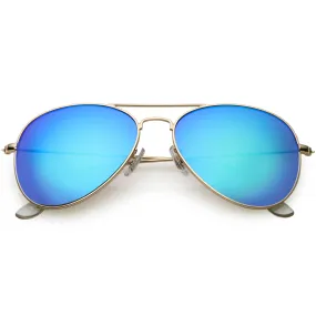 Classic Metal Colored Mirror Lens Aviator Sunglasses C776