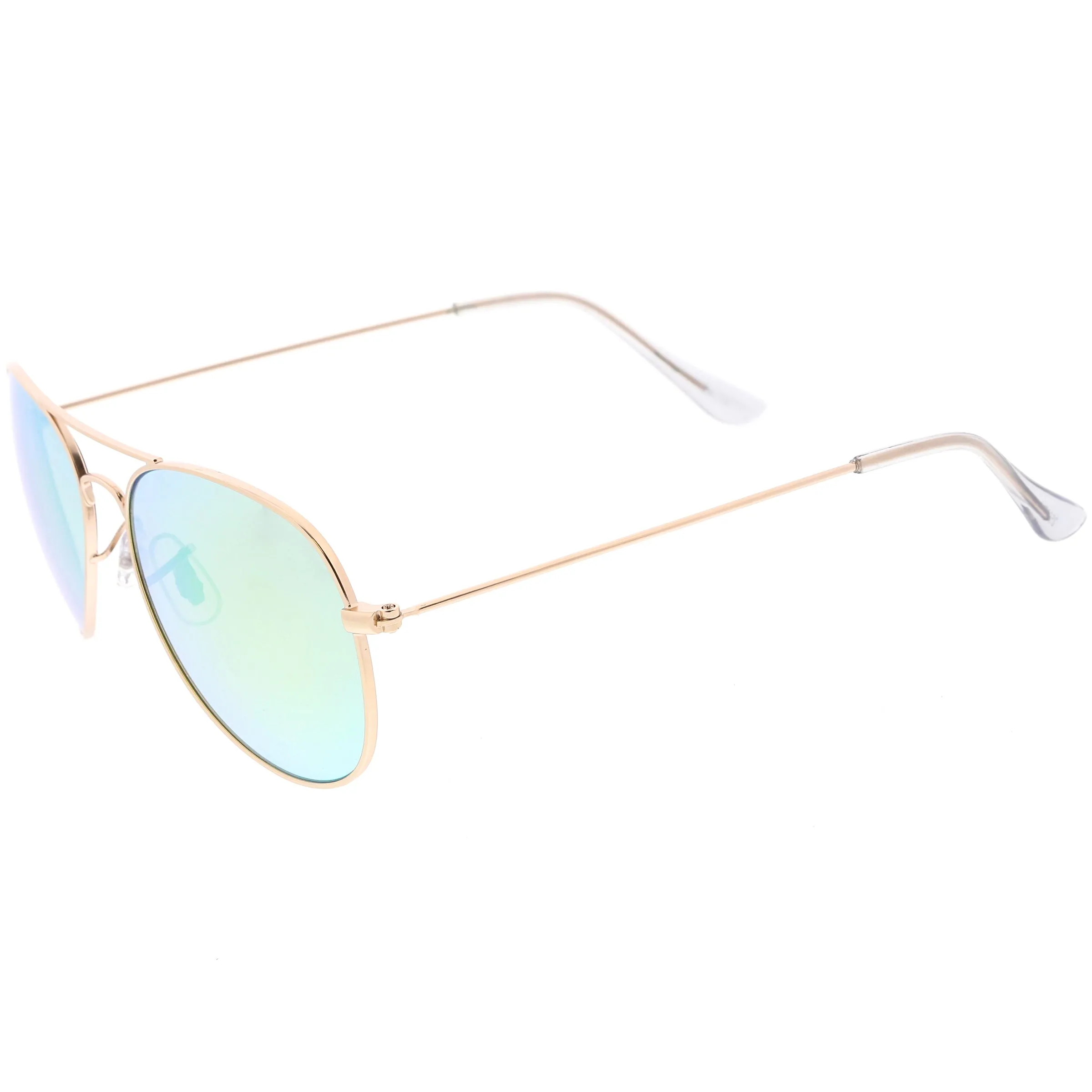 Classic Metal Colored Mirror Lens Aviator Sunglasses C776