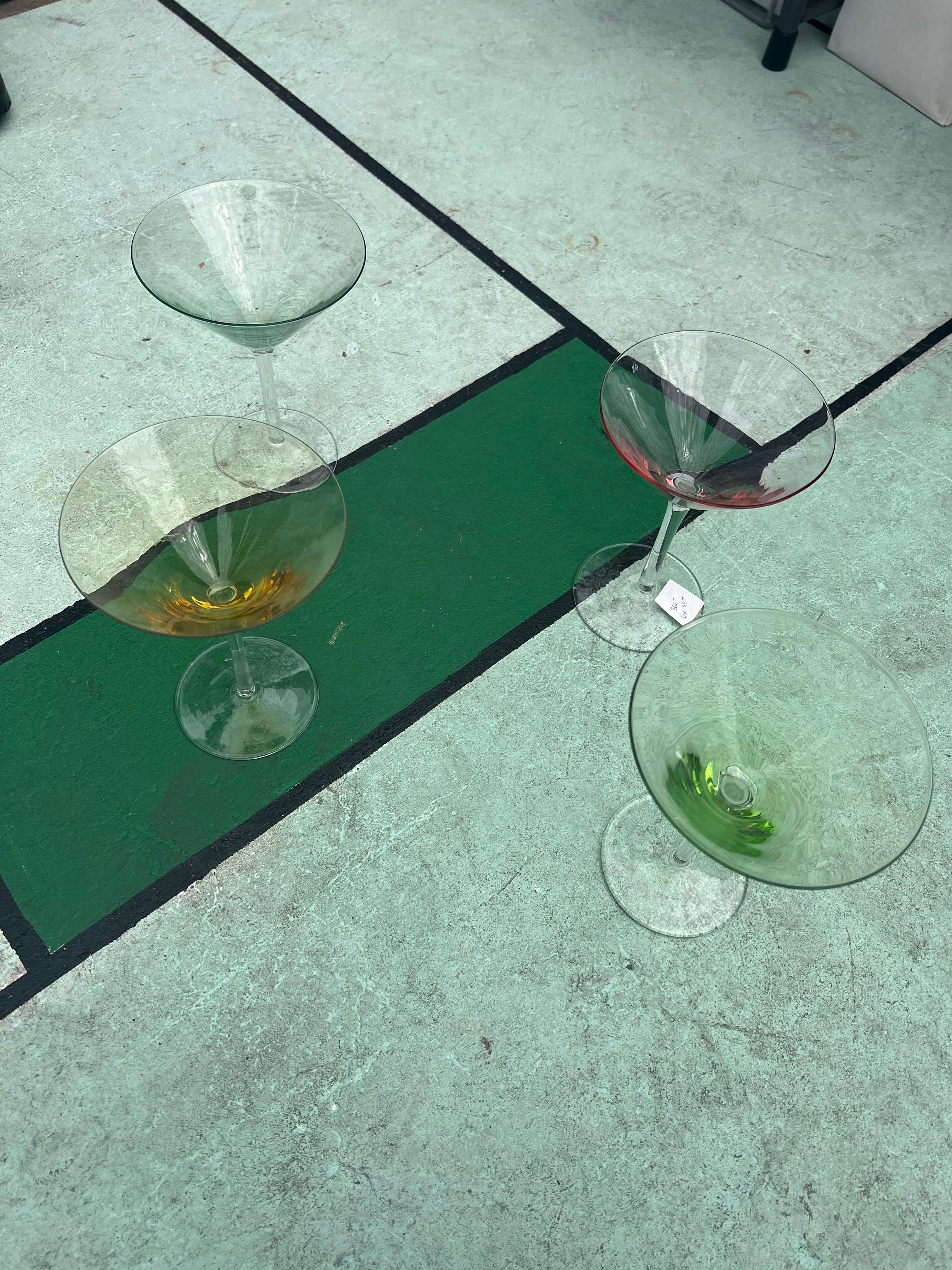 Color Tinted Martini Set