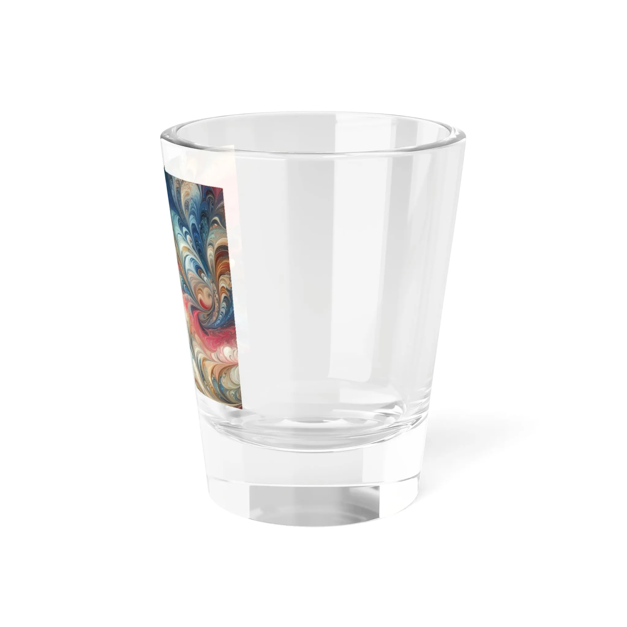 Colorful traditional marbling art Shot Glass, 1.5oz