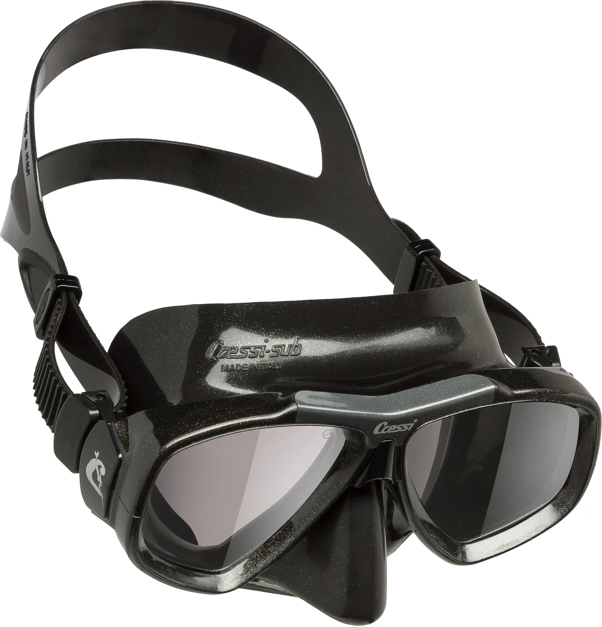 Cressi Focus Scuba Diving Mask with Inclined Glasses Made in Italy