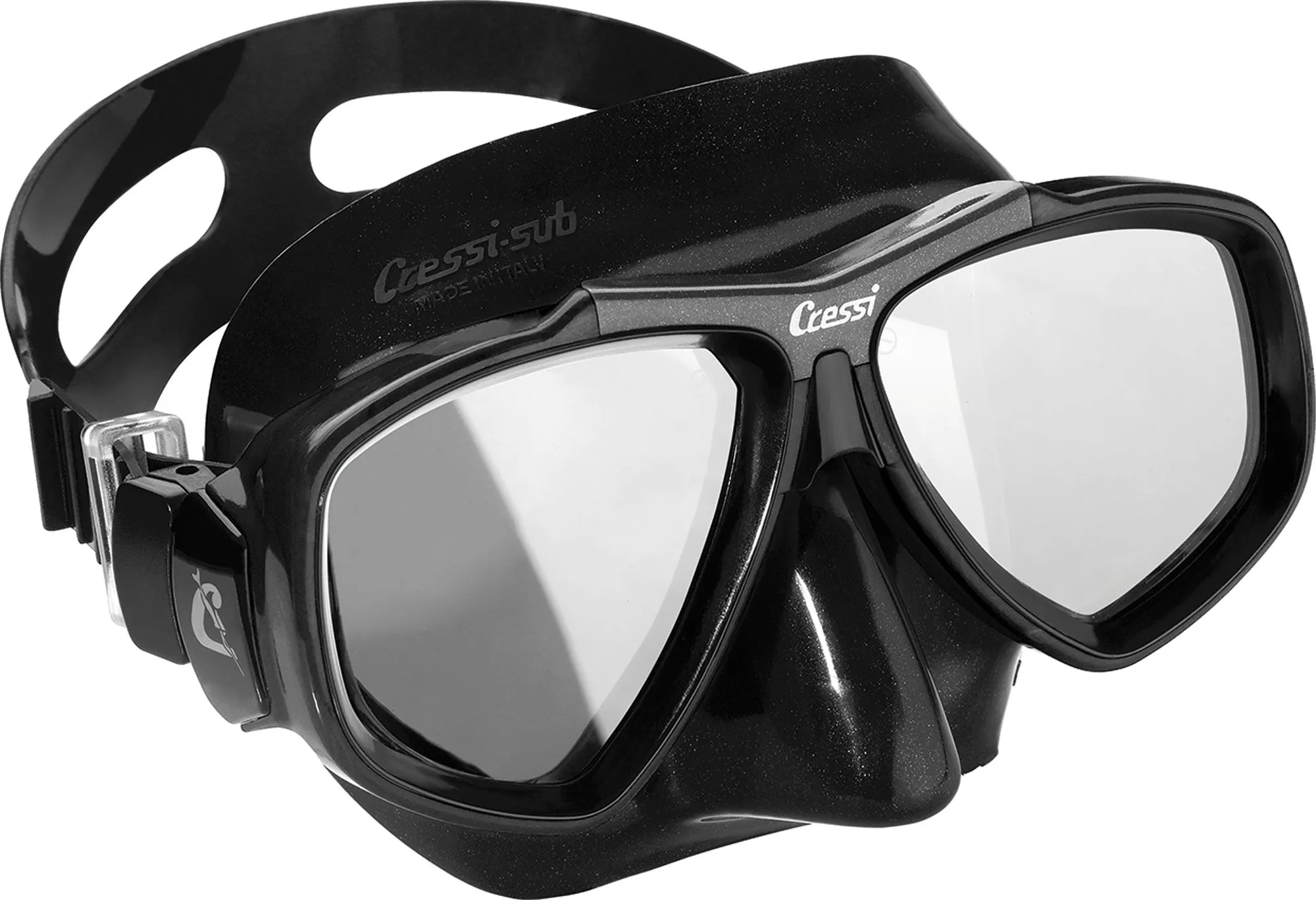 Cressi Focus Scuba Diving Mask with Inclined Glasses Made in Italy