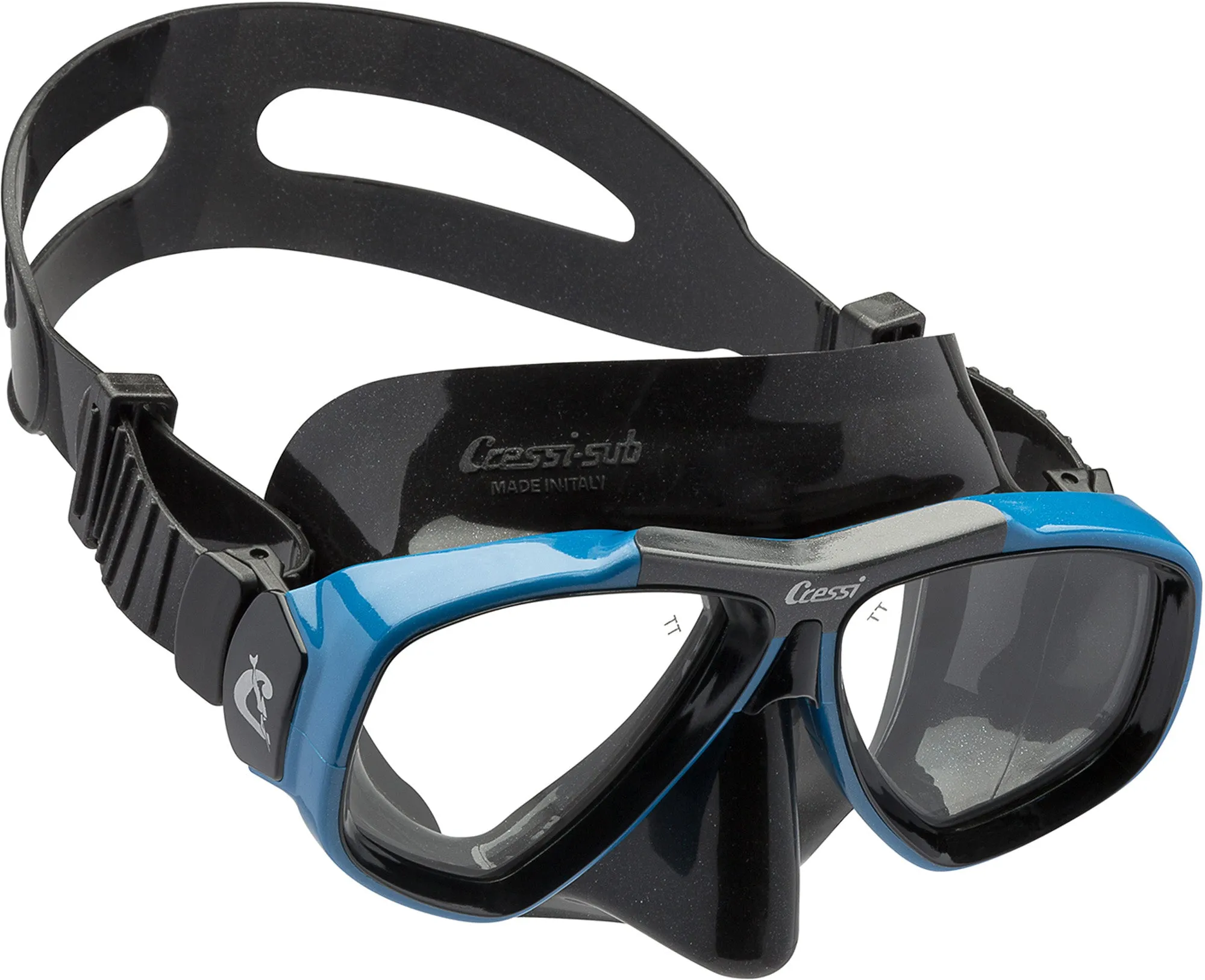 Cressi Focus Scuba Diving Mask with Inclined Glasses Made in Italy