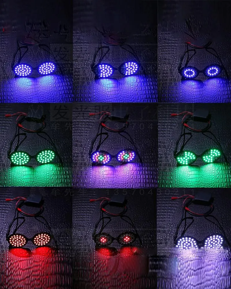 Cyberpunk Led Colorful Light Up Glasses