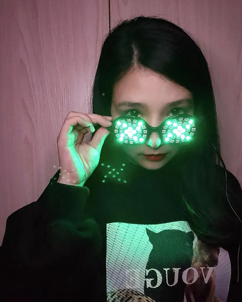 Cyberpunk Led Colorful Light Up Glasses