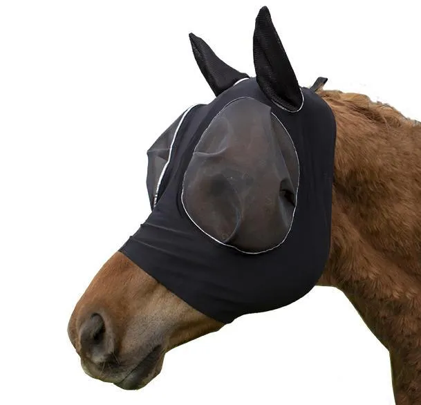 Derby Originals Safety Reflective Bug Eye UV-Blocker Soft Mesh Lycra Horse Fly Mask with One Year Warranty