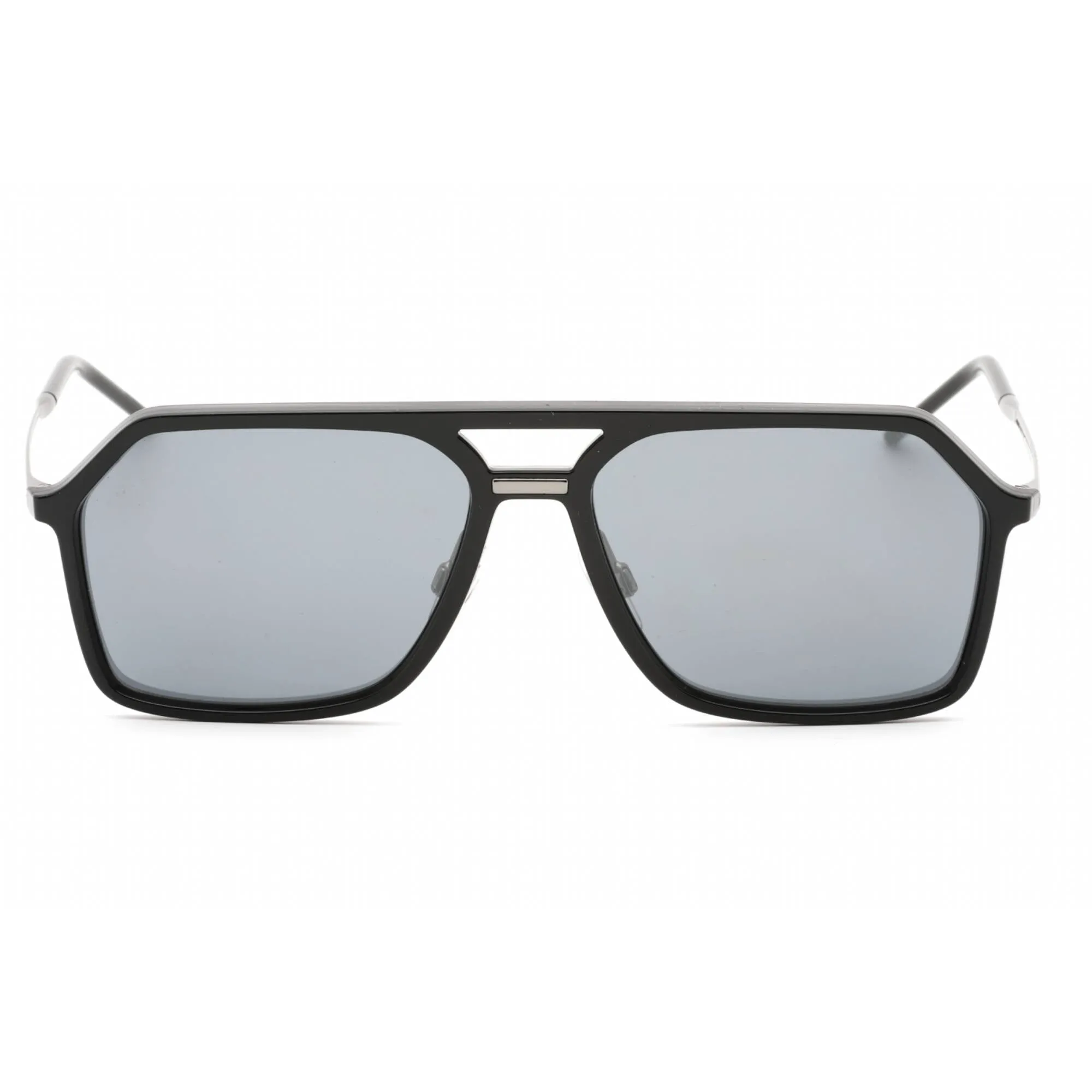 Dolce & Gabbana Men's Sunglasses - Black/Gunmetal Rectangular Frame | 0DG6196 501/6G