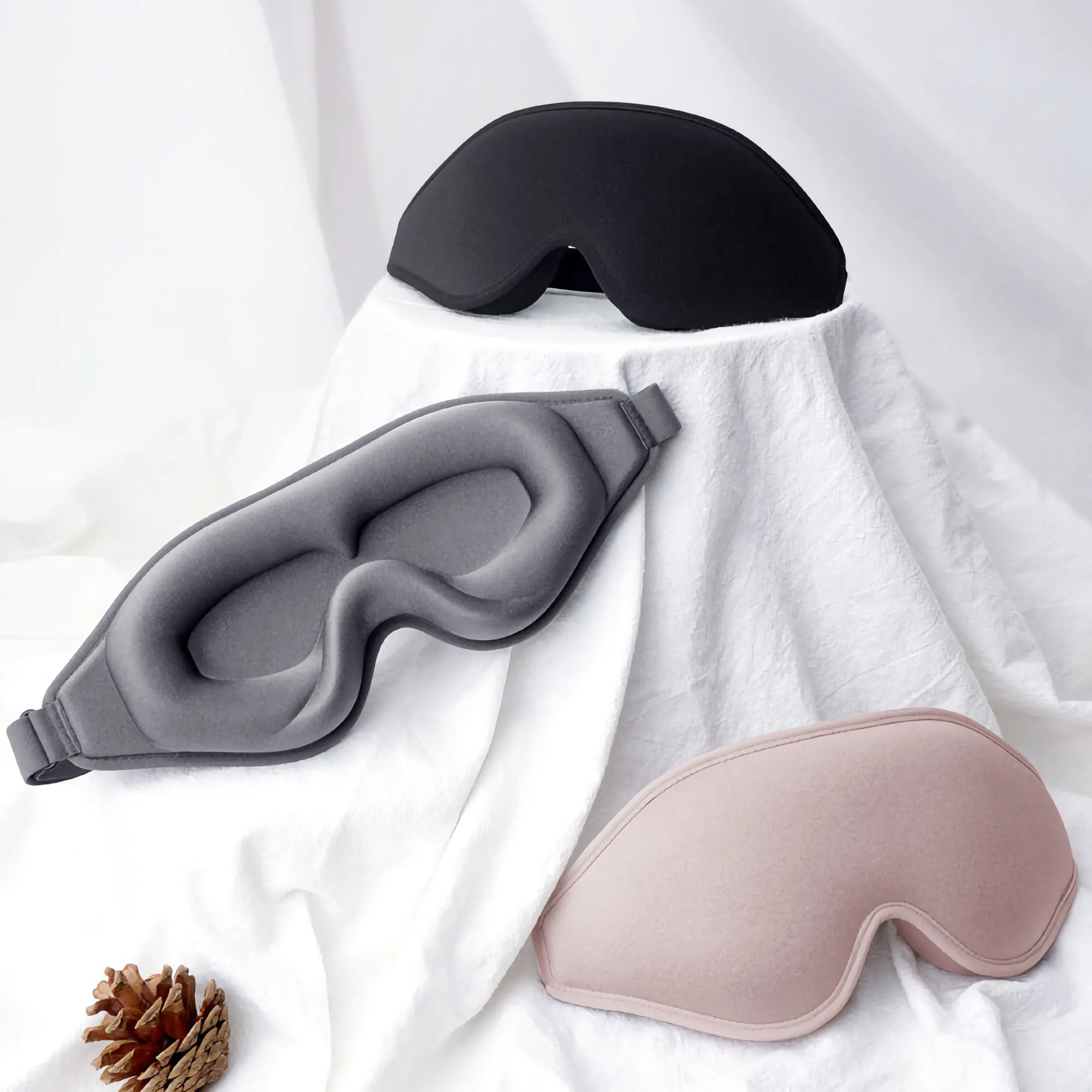 DreamEase 3D Sleep Mask, Gray