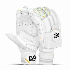 DSC Flite Right-Hand Men’s Cricket Batting Gloves – Premium Protection & Comfort(White)