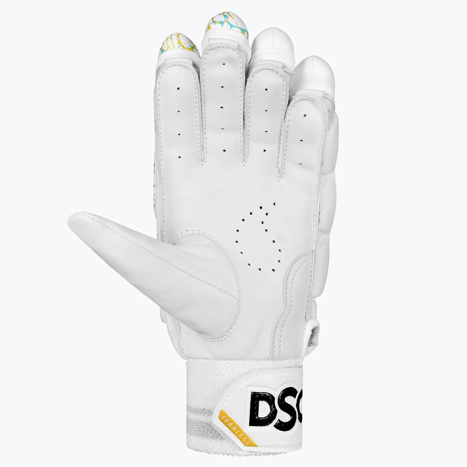 DSC Flite Right-Hand Men’s Cricket Batting Gloves – Premium Protection & Comfort(White)