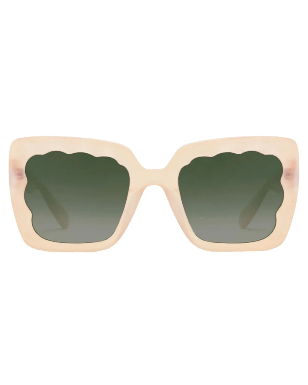 Elizabeth Sunglasses in Iridescent Blonde Mirrored