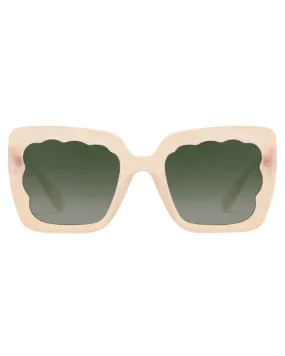 Elizabeth Sunglasses in Iridescent Blonde Mirrored