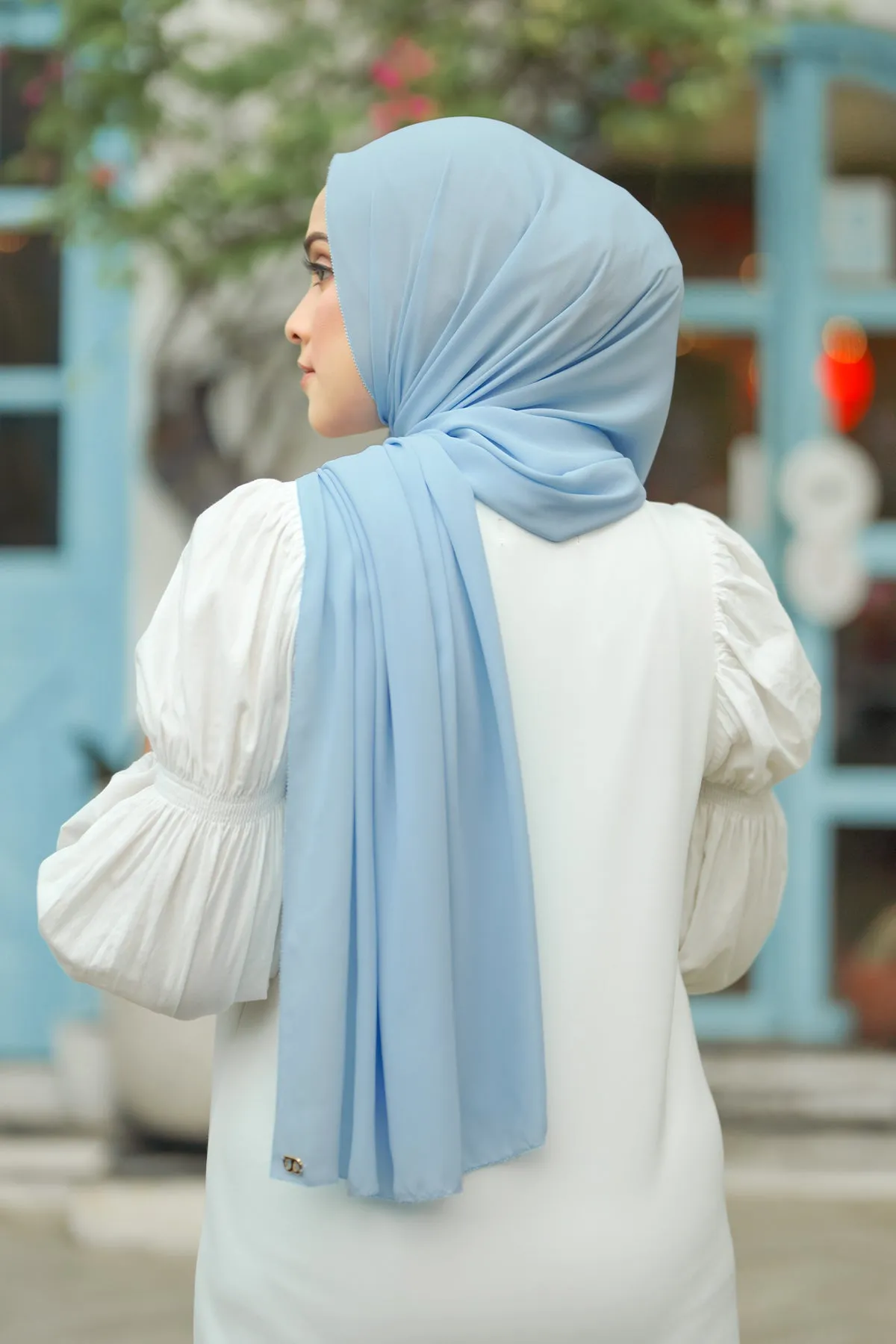 Everyday Shawl - Chambray Blue