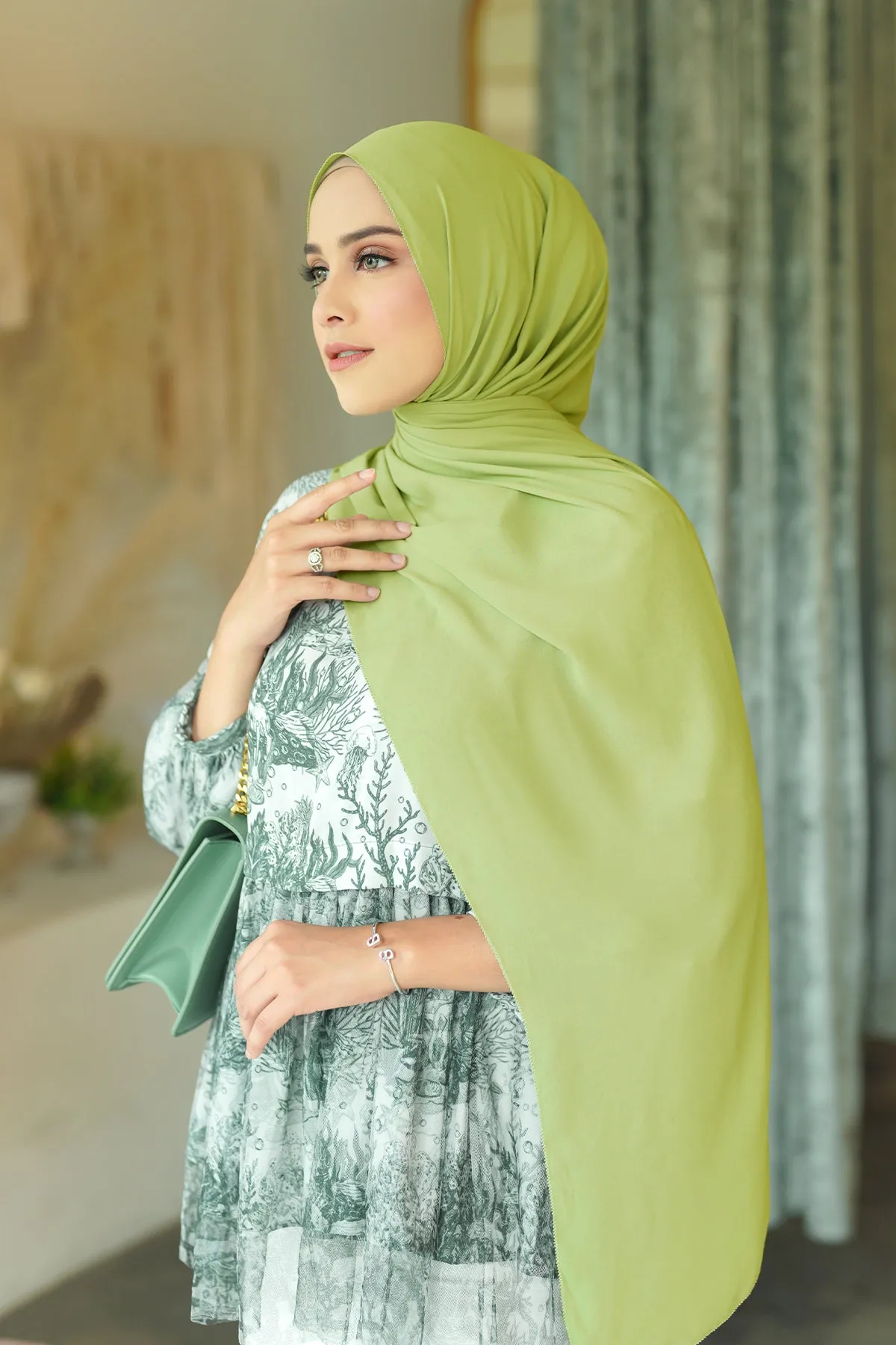 Everyday Shawl - Lime