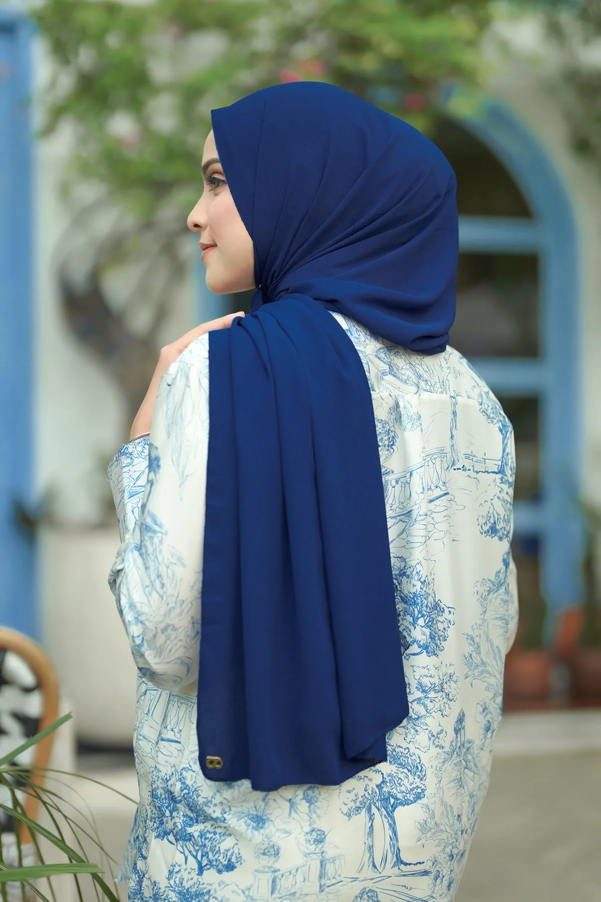 Everyday Shawl - Nautical Blue