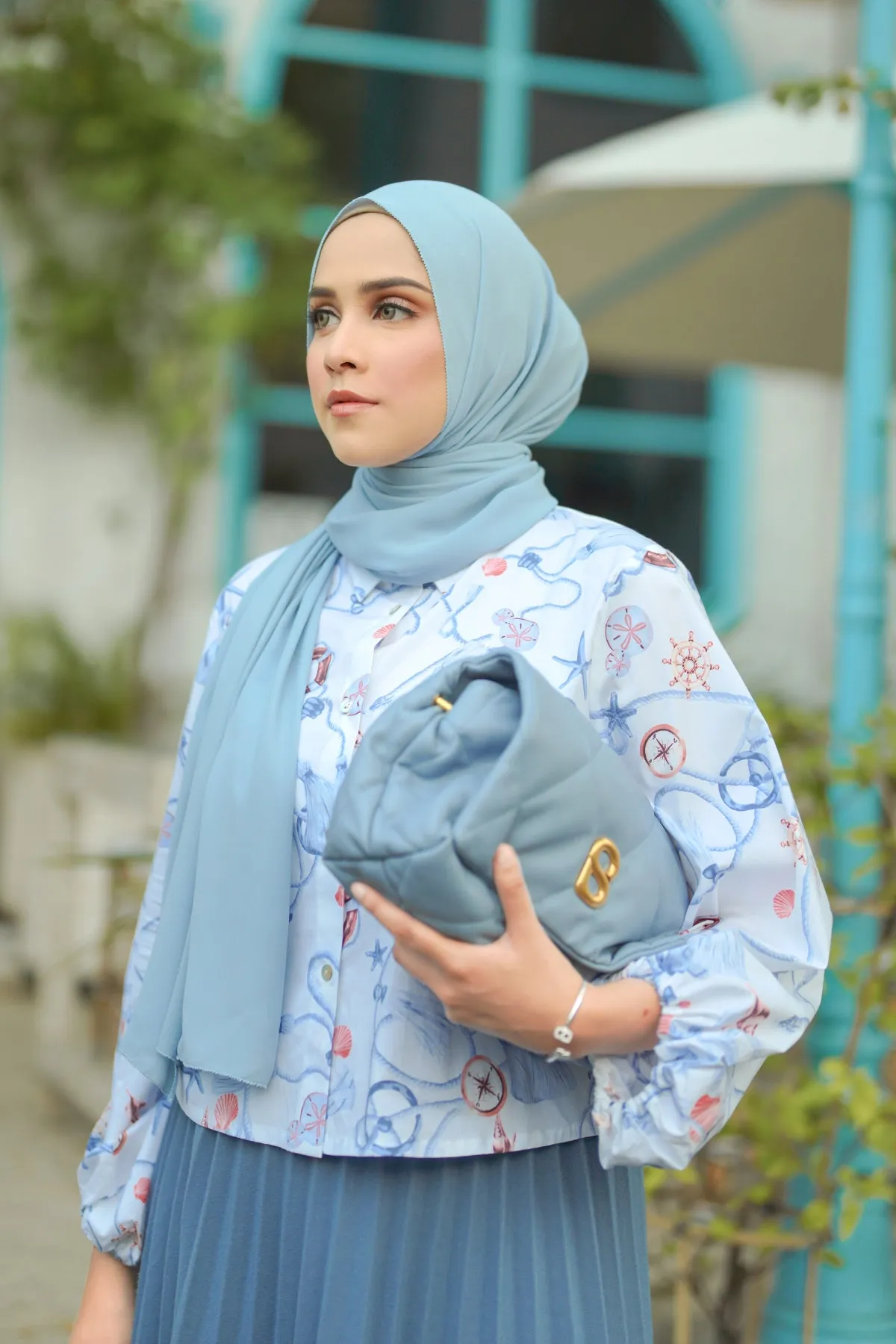 Everyday Shawl - Sky Blue