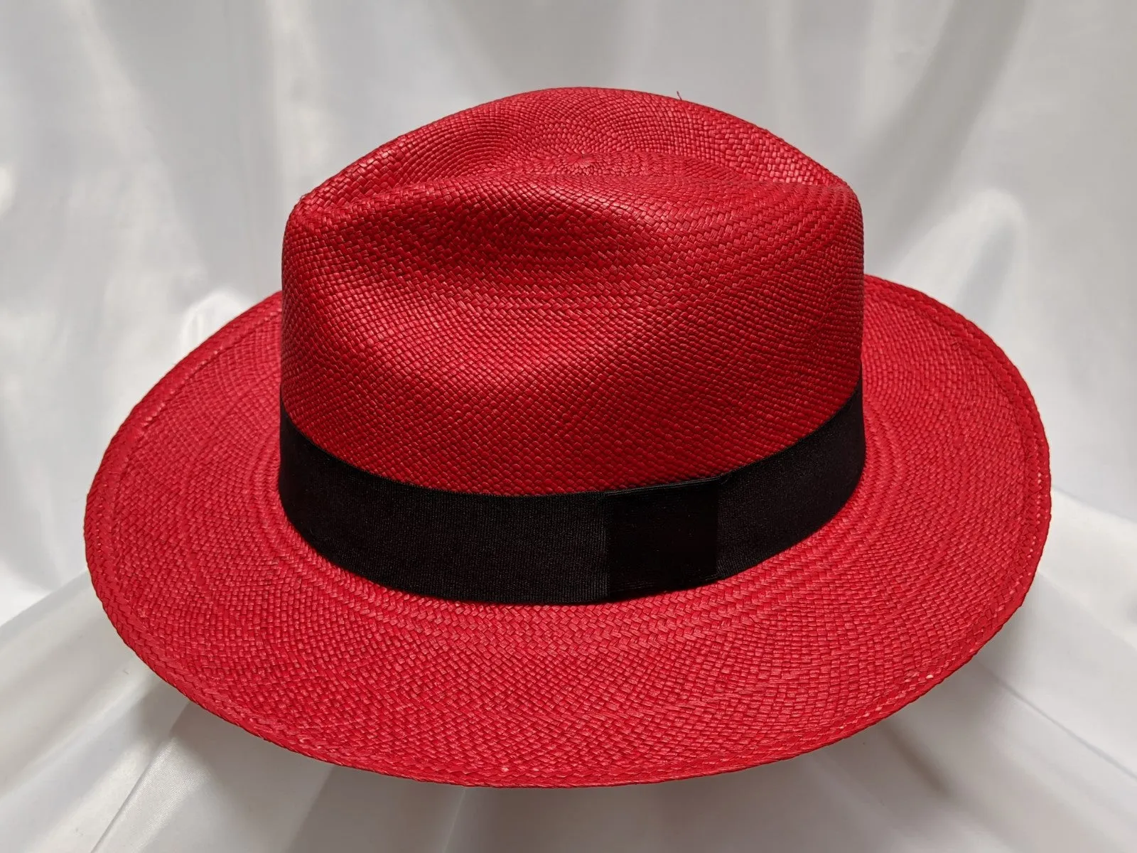 Fedora 7 1/8 (58)- Red (Montecristi Panama) #20-139