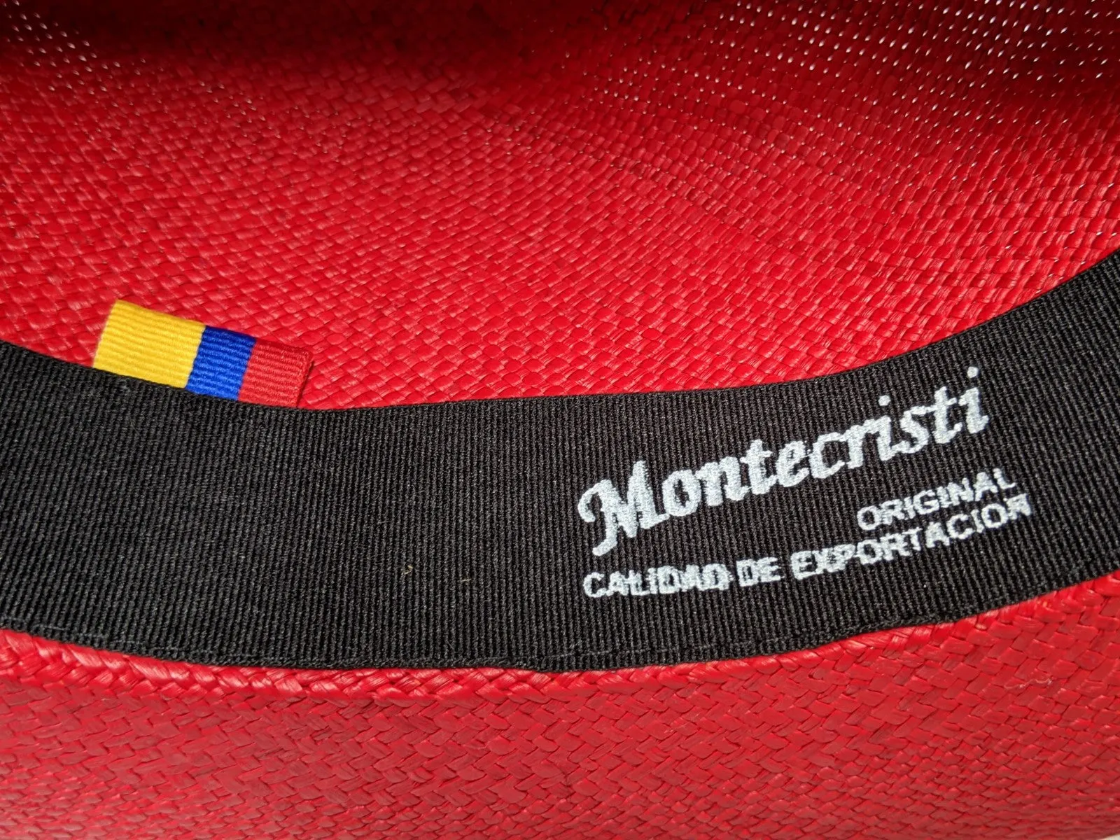 Fedora 7 1/8 (58)- Red (Montecristi Panama) #20-139