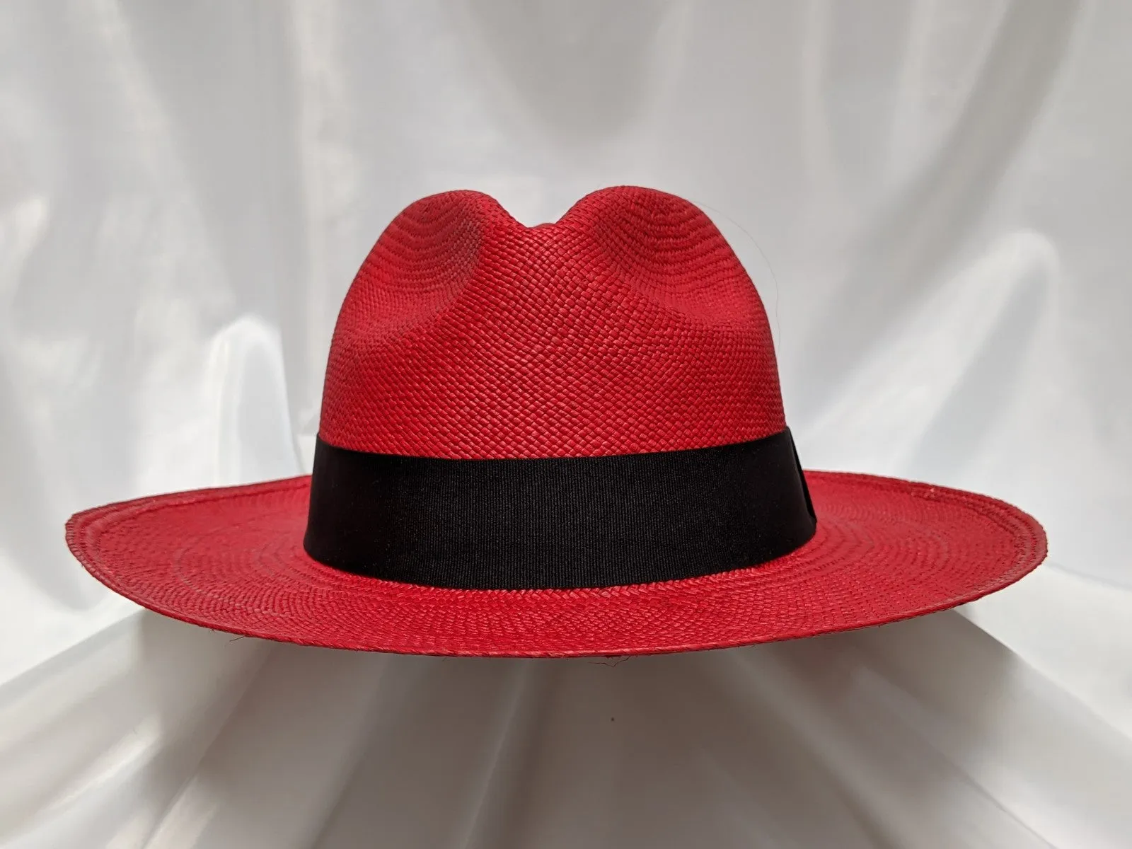 Fedora 7 1/8 (58)- Red (Montecristi Panama) #20-139