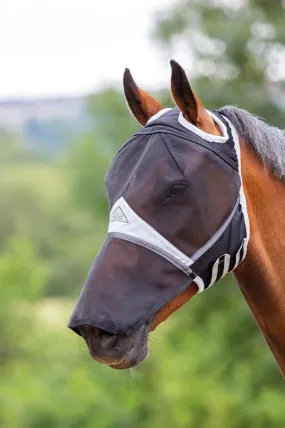 FlyGuard Pro Fine Mesh Fly Mask With Ear Hole & Nose