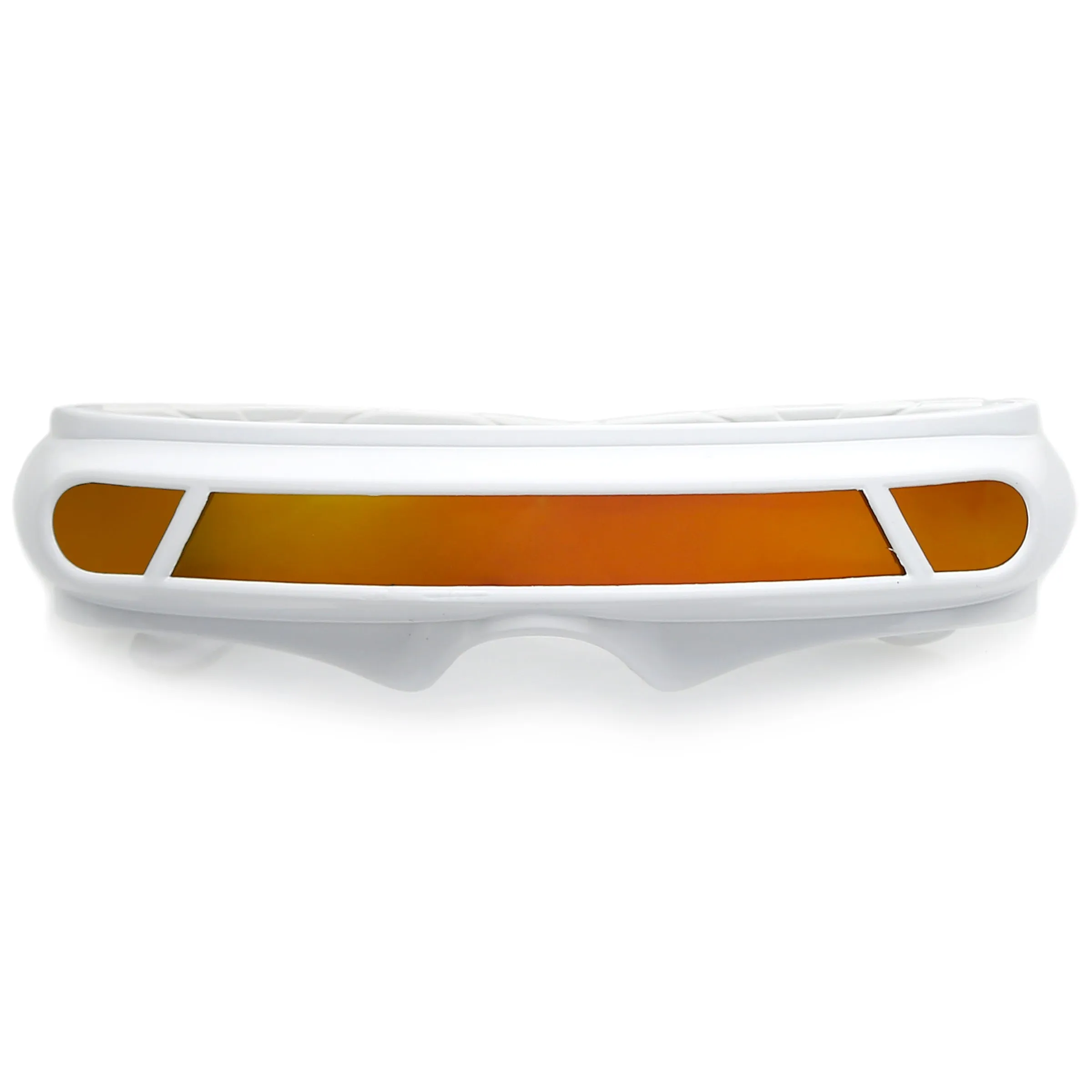 Futuristic Mono Cyclops Mirrored Lens Wrap Shield Sunglasses C024