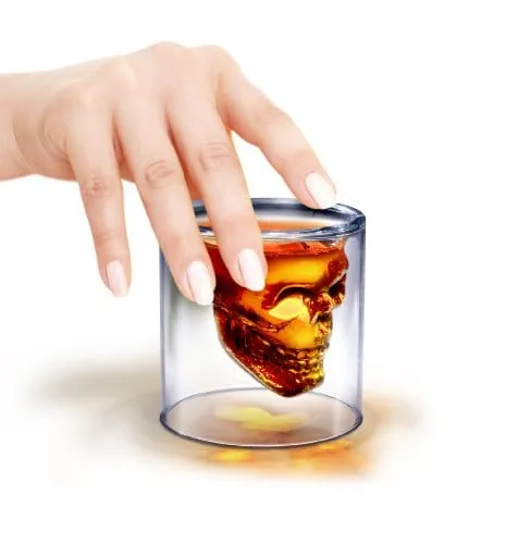 Genuine Fred DOOMED Crystal Skull Shotglass