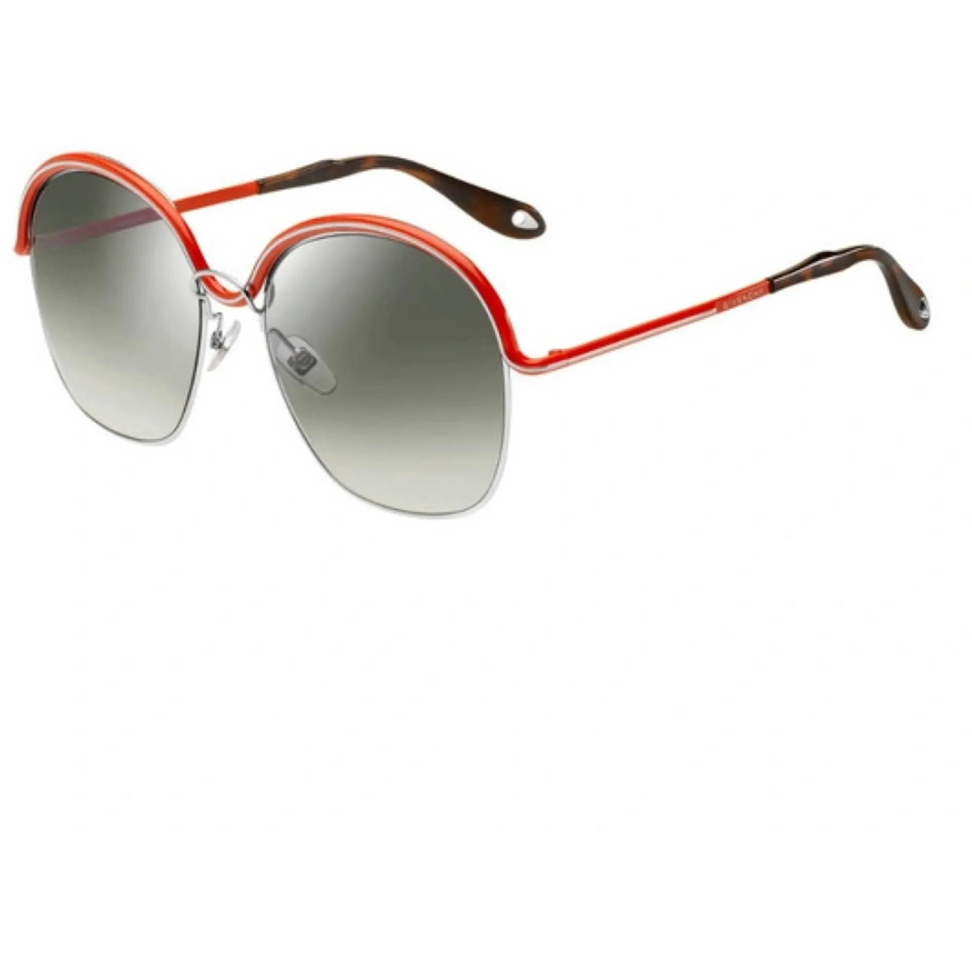 Givenchy Women's Sunglasses - Silver Red Metal Round Frame | GIVENCHY GV7030/S J2B/IC