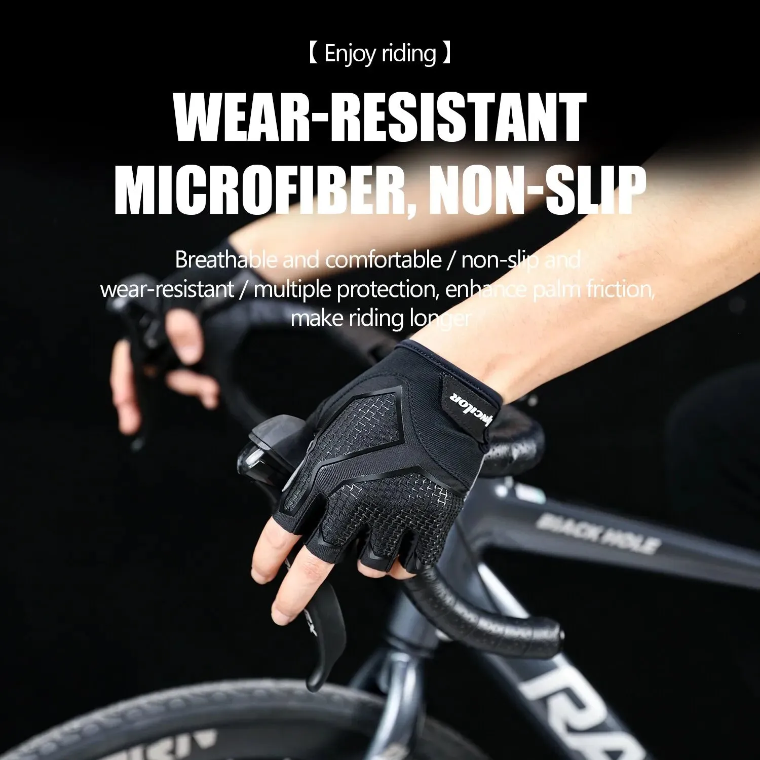 Half Finger Cycling Gloves Liquid Silicone Resistance Shockproof Breathable Sports Bike Fitness Gloves Men's And Women's