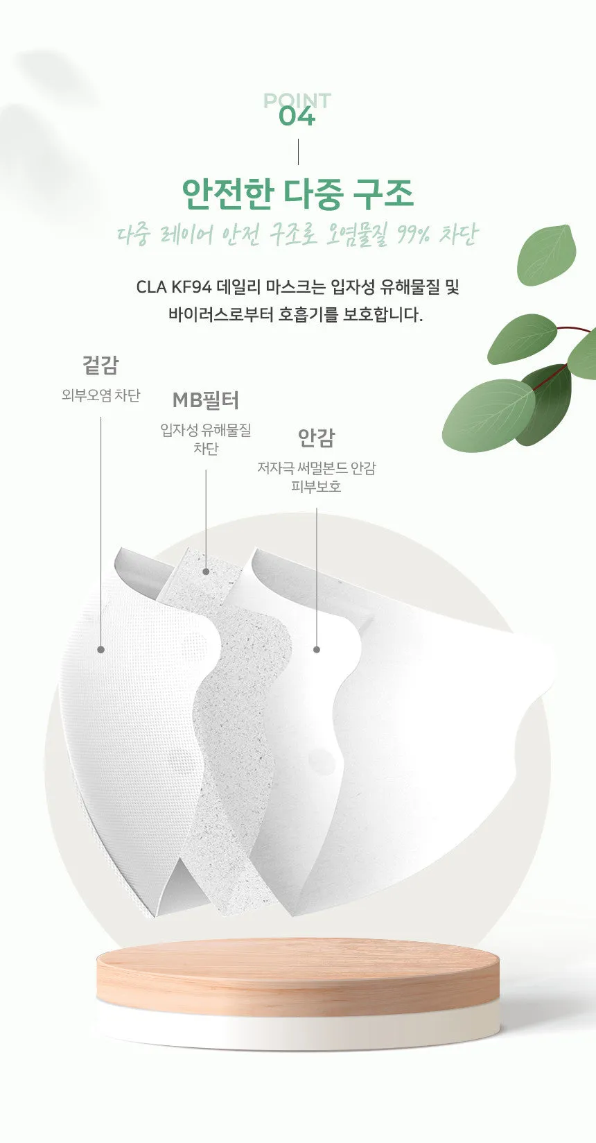 Made in Korea CLA KF94 Kids Mask(50pieces)