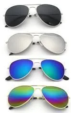 Mirrored Aviator Sunglasses