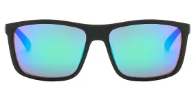 Mirrored Classic Matte Black Sunglasses - Xander