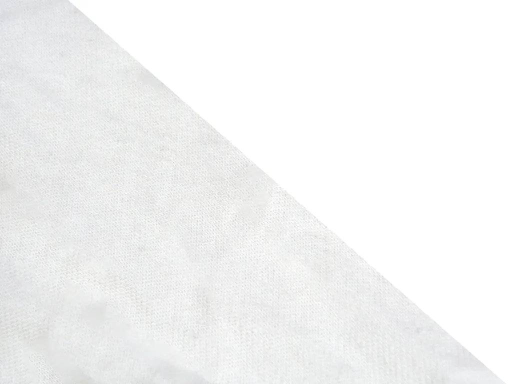 Off White Textured Plain Georgette Fabric