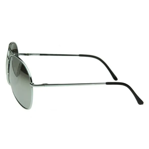 Oversize Retro Mirrored Lens Metal Aviator Sunglasses 1588 64mm