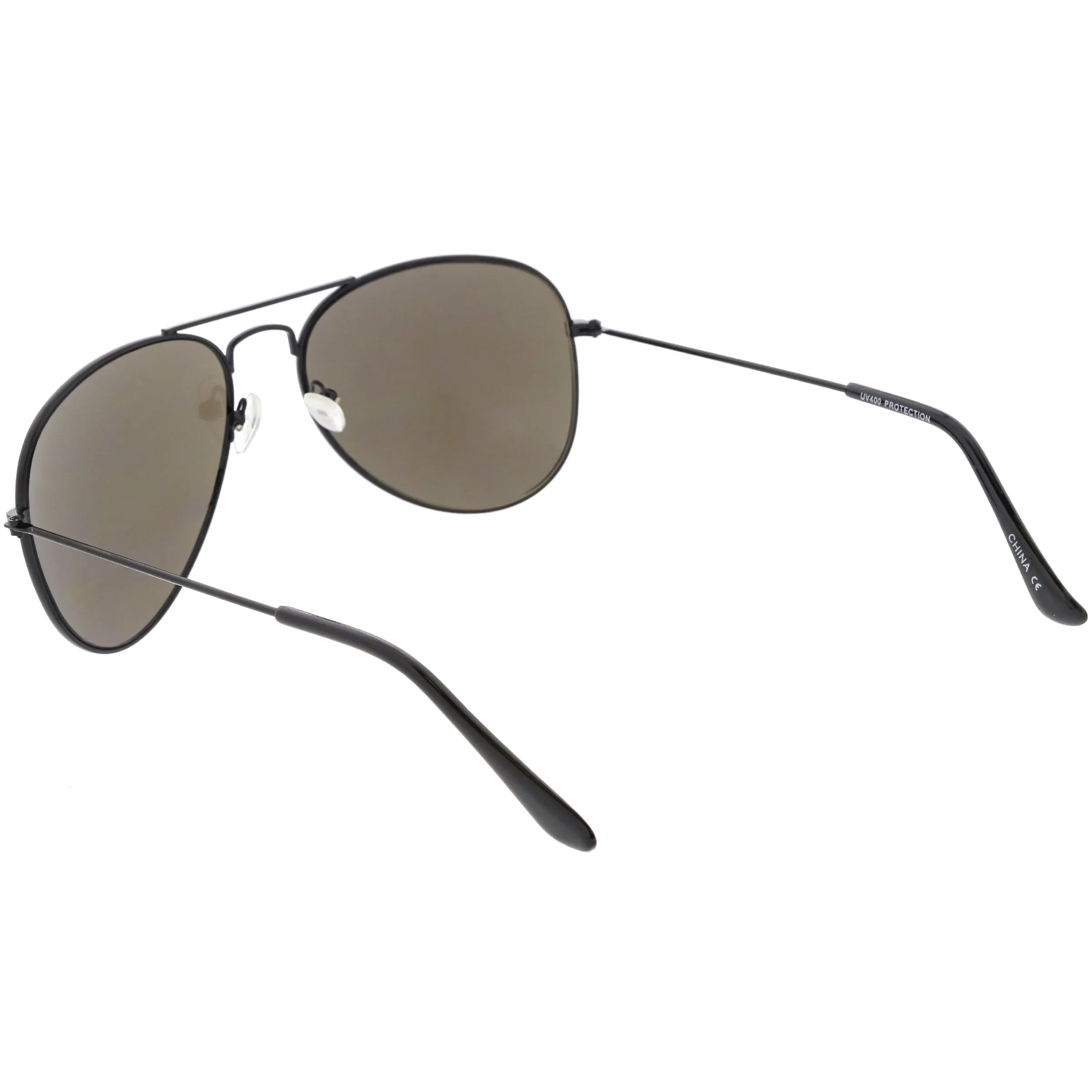 Oversize Slim Metal Temple Square Lens Horn Rimmed Sunglasses C779