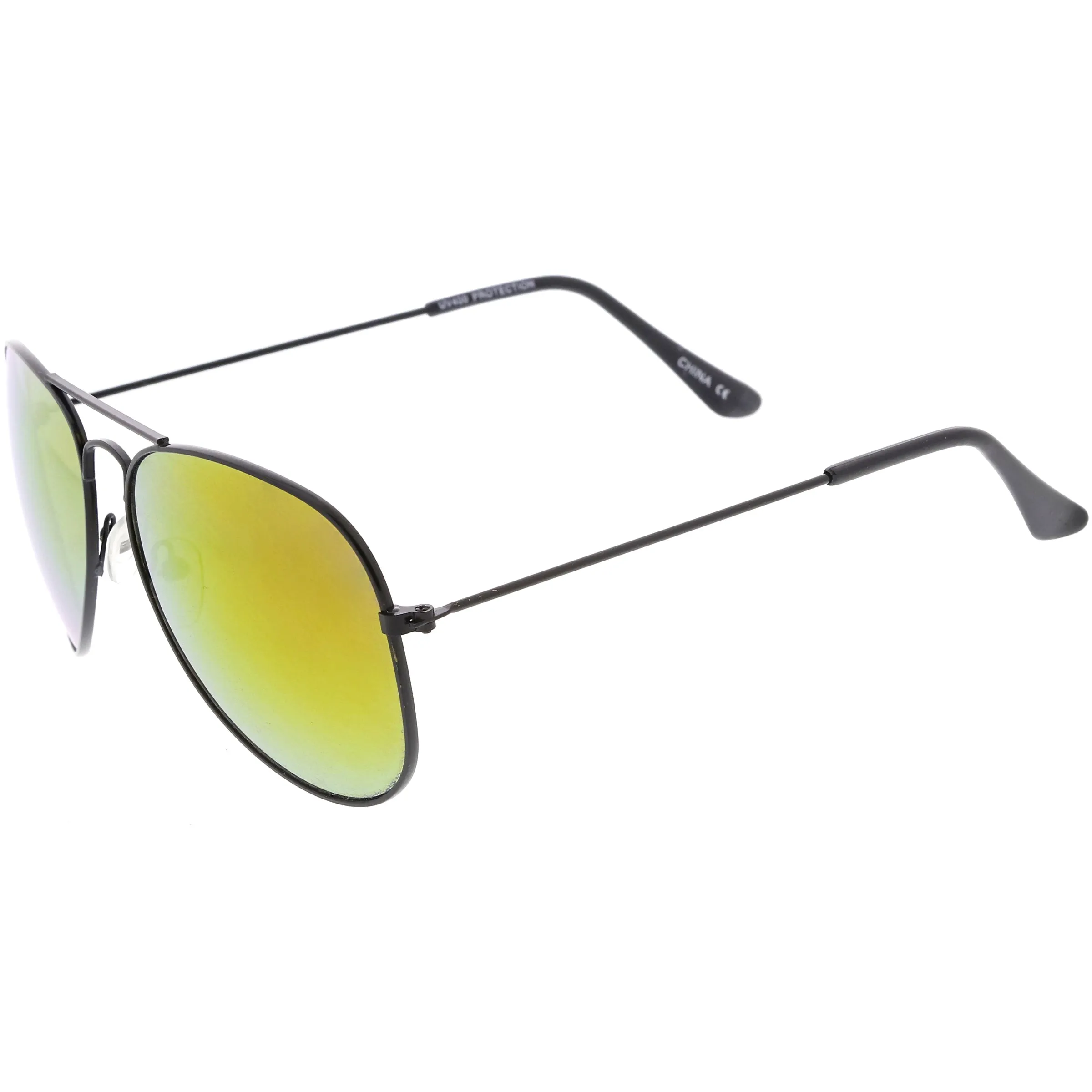 Oversize Slim Metal Temple Square Lens Horn Rimmed Sunglasses C779