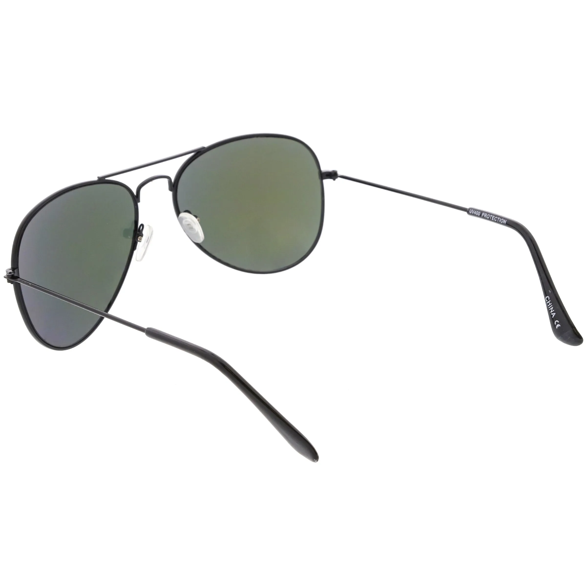 Oversize Slim Metal Temple Square Lens Horn Rimmed Sunglasses C779