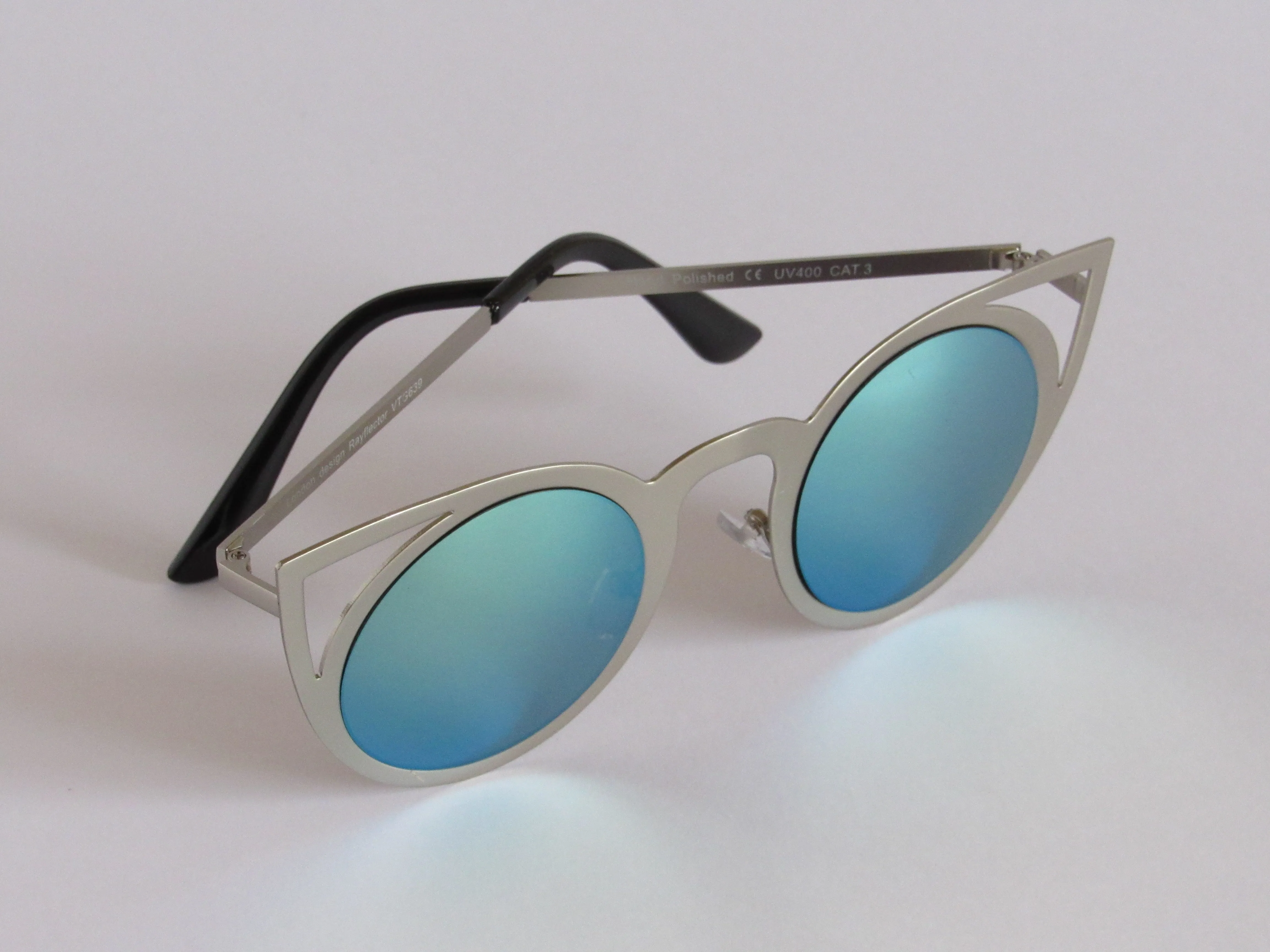 Petrol Colour Mirrored Sunglasses